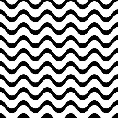 Copacabana waves pattern Vector illustration. Eps 10. clipart