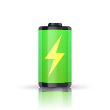 Tam pil göstergesi. Arka planda izole. Vektör çizimi. Eps 10.