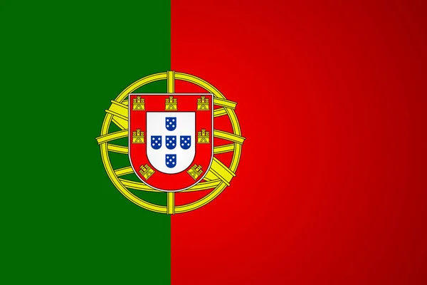 Portugal Flag Vector Vector Illustration Eps — Vettoriale Stock
