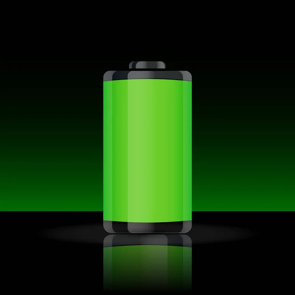 Full Battery Indicator Isolated Background Vector Illustration Eps —  Vetores de Stock