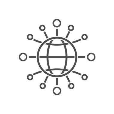 Küresel iletişim işareti. Vektör çizimi. Eps 10.