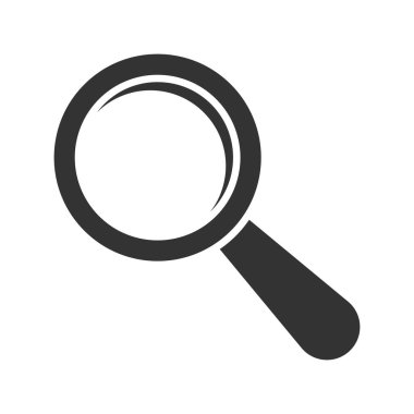 Büyüteç simgesi. Vektör çizimi. Eps 10.