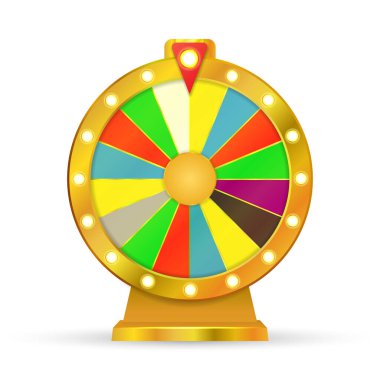 Çarkıfelek beyaz arka planda izole edilmiş. Vektör illüstrasyonu.