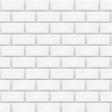 Yatay beyaz fayanslar. Vektör çizimi. Eps 10.