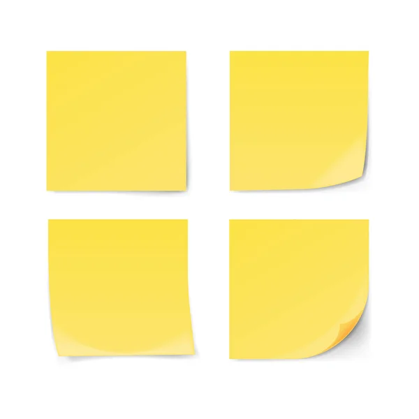 Beyaz arka planda izole edilmiş bir not bırak. Vektör illüstrasyonu.