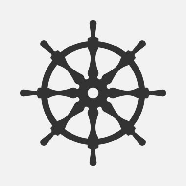 Geminin direksiyonu beyaz arka planda izole edilmiş. Vektör çizimi. Eps 10.