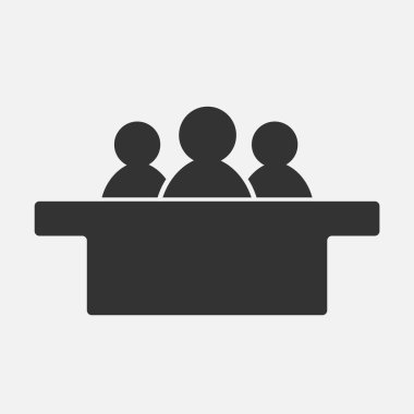 Jüri simgesi beyaz arkaplanda izole edildi. Vektör çizimi. Eps 10.