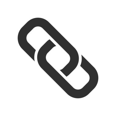 Bağlantı işareti beyaz arkaplanda izole edildi. Vektör çizimi. Eps 10.