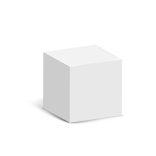 Cube Isolated White Background Vector Illustration Eps — Stockvektor