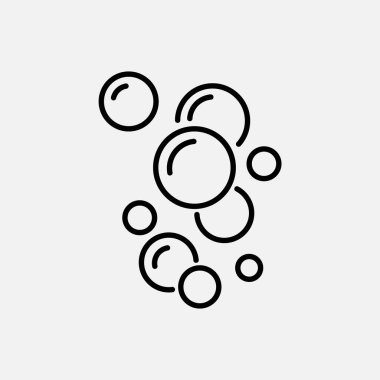 Beyaz arkaplanda baloncuk simgesi izole edildi. Vektör çizimi. Eps 10.