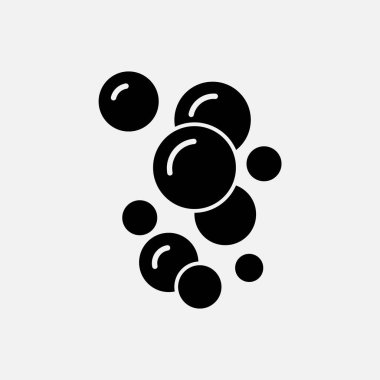 Beyaz arkaplanda baloncuk simgesi izole edildi. Vektör çizimi. Eps 10.