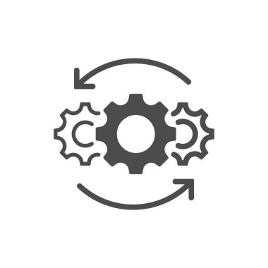 Operasyon çizgisi simgesi beyaz arkaplanda izole edildi. Vektör çizimi. Eps 10.
