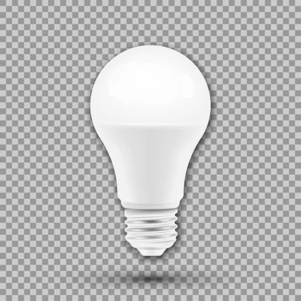stock vector LED light bulb isolated on transparent background. Vector illustration. Eps 10.