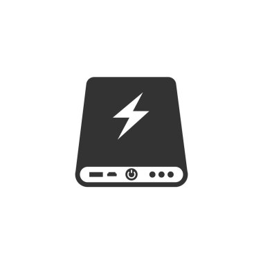 Güç Bankası ikonu Vektör illüstrasyonu. Eps 10.