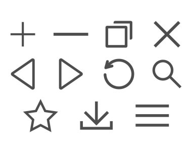 Tarayıcı pencere simgesi beyaz arkaplanda izole edildi. Vektör çizimi. Eps 10.