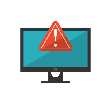 Uygulama hatası beyaz arkaplanda izole edildi. Vektör çizimi. Eps 10.