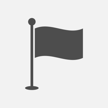 Beyaz arkaplanda bayrak simgesi izole edildi. Vektör çizimi. Eps 10.