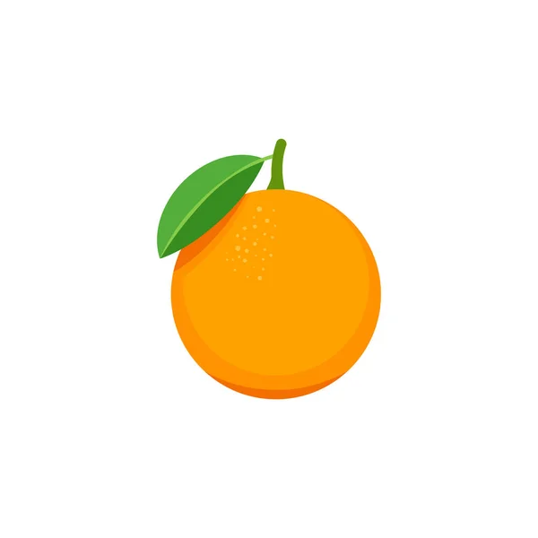 Orange Isolated White Background Vector Illustration Eps — Stock Vector