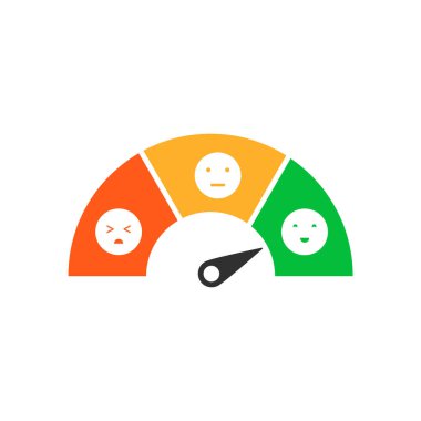 Geribildirim tasarımı. Beyaz arka planda izole edilmiş. Vektör çizimi. Eps 10