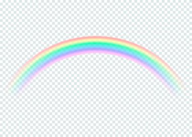 Şeffaf gökkuşağı. Şeffaf arkaplanda izole edilmiş. Vektör çizimi. Eps 10.