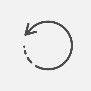 Simge yeniden yükleme işareti beyaz arkaplanda izole edildi. Vektör çizimi. Eps 10.