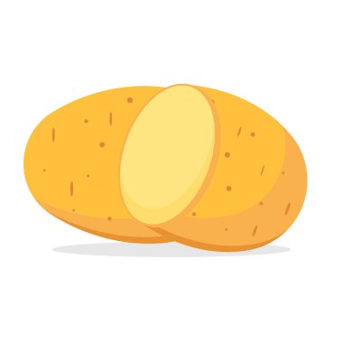 Patates beyaz arka planda izole edilmiş. Vektör çizimi. Eps 10.