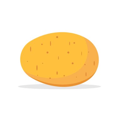 Patates beyaz arka planda izole edilmiş. Vektör çizimi. Eps 10.