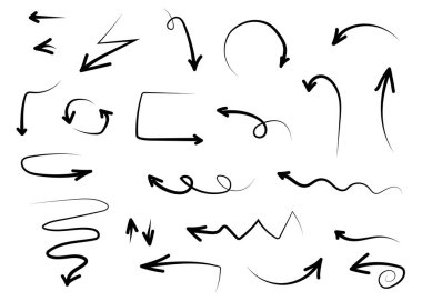 Beyaz arkaplanda ok işareti izole edildi. Vektör çizimi. Eps 10.