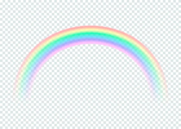 Şeffaf gökkuşağı. Şeffaf arkaplanda izole edilmiş. Vektör çizimi. Eps 10.