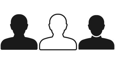 İnsanların simgesi. Kullanıcı hesap numarası. Vektör çizimi. Eps 10.