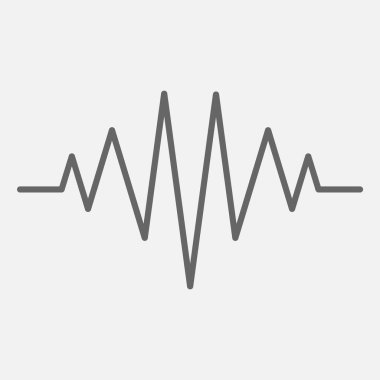 Frekans ses dalgası, müzik dalgası HUD arayüz elemanları, ses grafiği sinyali. Vektör çizimi. Eps 10.