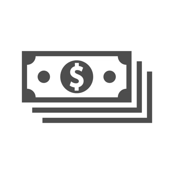Dolar simgesi. Para işareti. Dolar parası nakit ikonu. Yazar kasa. Vektör çizimi. Eps 10.