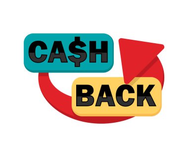 Afişi geri ver. Nakit para konsepti. Vektör çizimi. Eps 10.