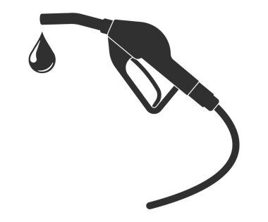 Yakıt pompası hortumu ikonu. Vektör çizimi. Eps 10