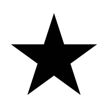 Yıldız ikonu. Siyah yıldız çizimi. Vektör çizimi. Eps 10.