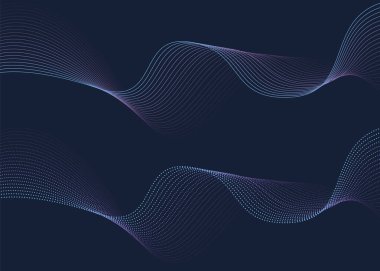 Tasarım için soyut dalga elemanı. Dijital frekans dengeleyici. Tarzlanmış çizgi sanat arka planı. Vektör çizimi. Eps 10.