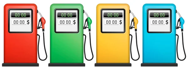 Gas Station Pump Fuel Nozzle Petrol Pump Vector Illustration Eps — 스톡 벡터