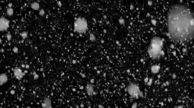 Falling snowflakes animation 4k video, loopable