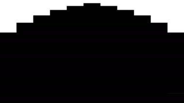 Pixel transition animation with optional luma matte. Alpha Luma Matte included. 4k video