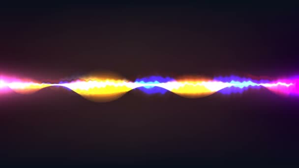 Olorful Waveform Imagination Voice Record Artificial Intelligence Animation Optional Luma — Vídeo de Stock