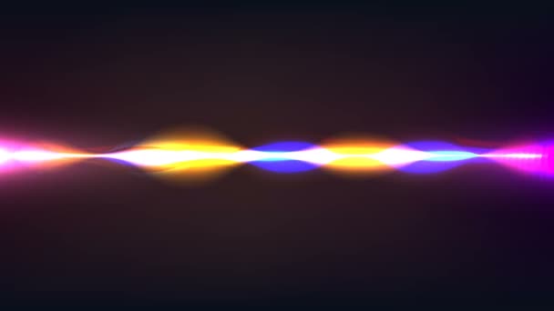 色彩艳丽的波形 声音记录的想象力 人工智能动画与可选的美洲驼垫 Alpha Luma Matte也包括在内 4K视频 — 图库视频影像