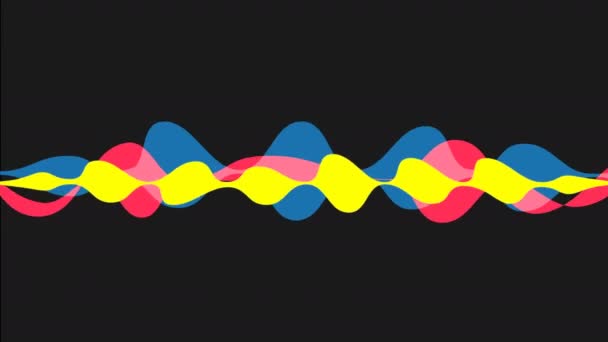 Speaking Sound Wave Animation Optional Luma Matte Alpha Luma Matte — Stock Video