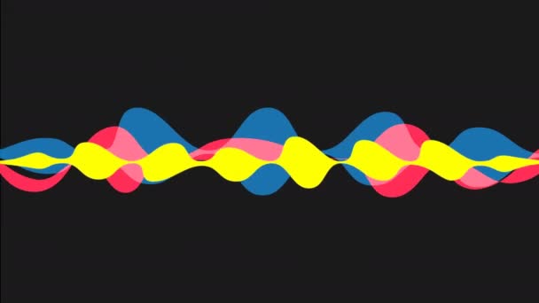 Speaking Sound Wave Animation Optional Luma Matte Alpha Luma Matte — Video Stock