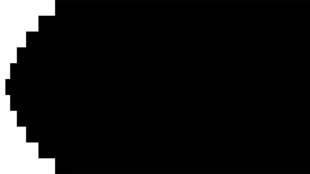 Pixel Transition Animation Optional Luma Matte Alpha Luma Matte Included — Vídeo de stock