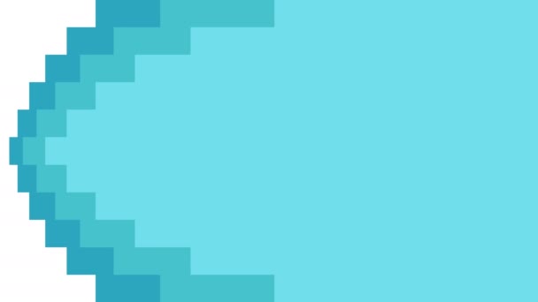 Pixel Transition Animation Optional Luma Matte Alpha Luma Matte Included — Vídeo de Stock