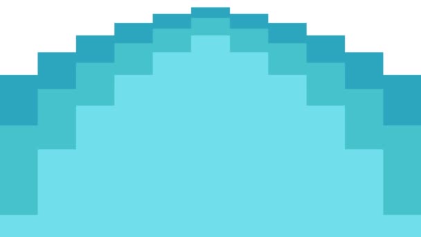 Pixel Transition Animation Optional Luma Matte Alpha Luma Matte Included — Wideo stockowe