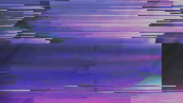 Abstract Digital Animation Pixel Noise Glitch Error Video Damage — Stockvideo