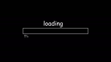loading bar animation with optional luma matte. Alpha Luma Matte included. 4k video