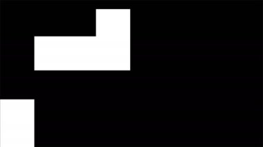 Pixel retro arcade game. Dynamic black and white transition animation with optional luma matte. Alpha Luma Matte included. 4k video