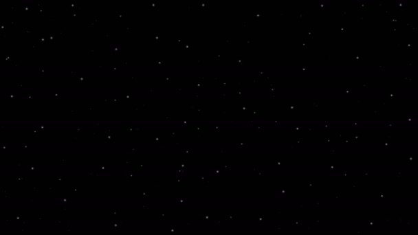 Эффект Сияния Звезд Петля Мерцающих Звезд Анимация Опциональной Матовой Люмой — стоковое видео